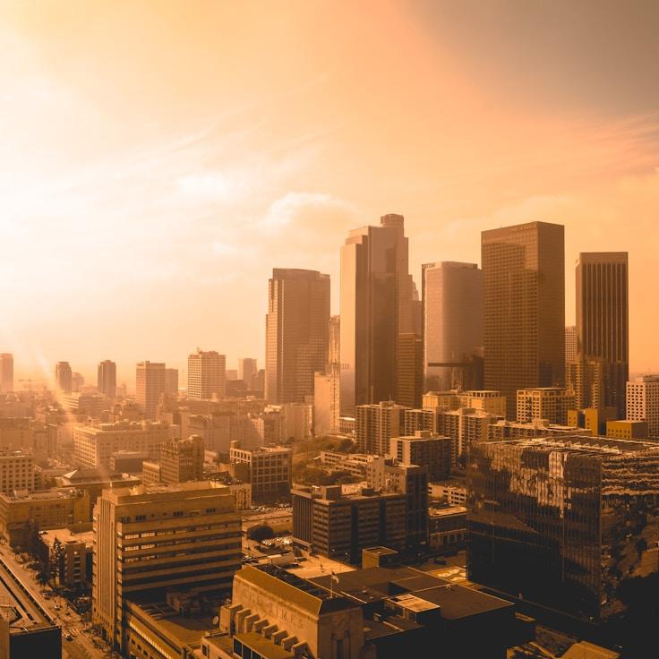 Sunset outdoors in Italy